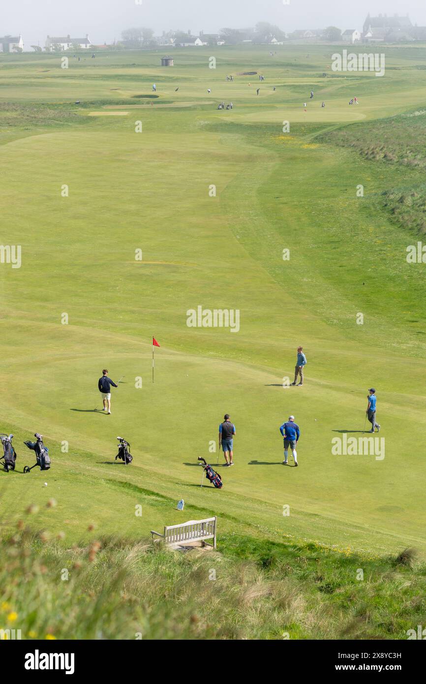 Elie Golf Club einer der ältesten und malerischsten Golfplätze von Fife, in Elie Stockfoto