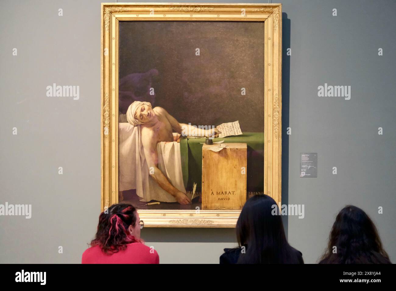 Belgien, Brüssel, Königliche Museen der Schönen Künste Belgiens, das Museum der Oldmaster, der Tod von Marat (oder Attentate Marat) ist ein Gemälde von Jacques L. Stockfoto