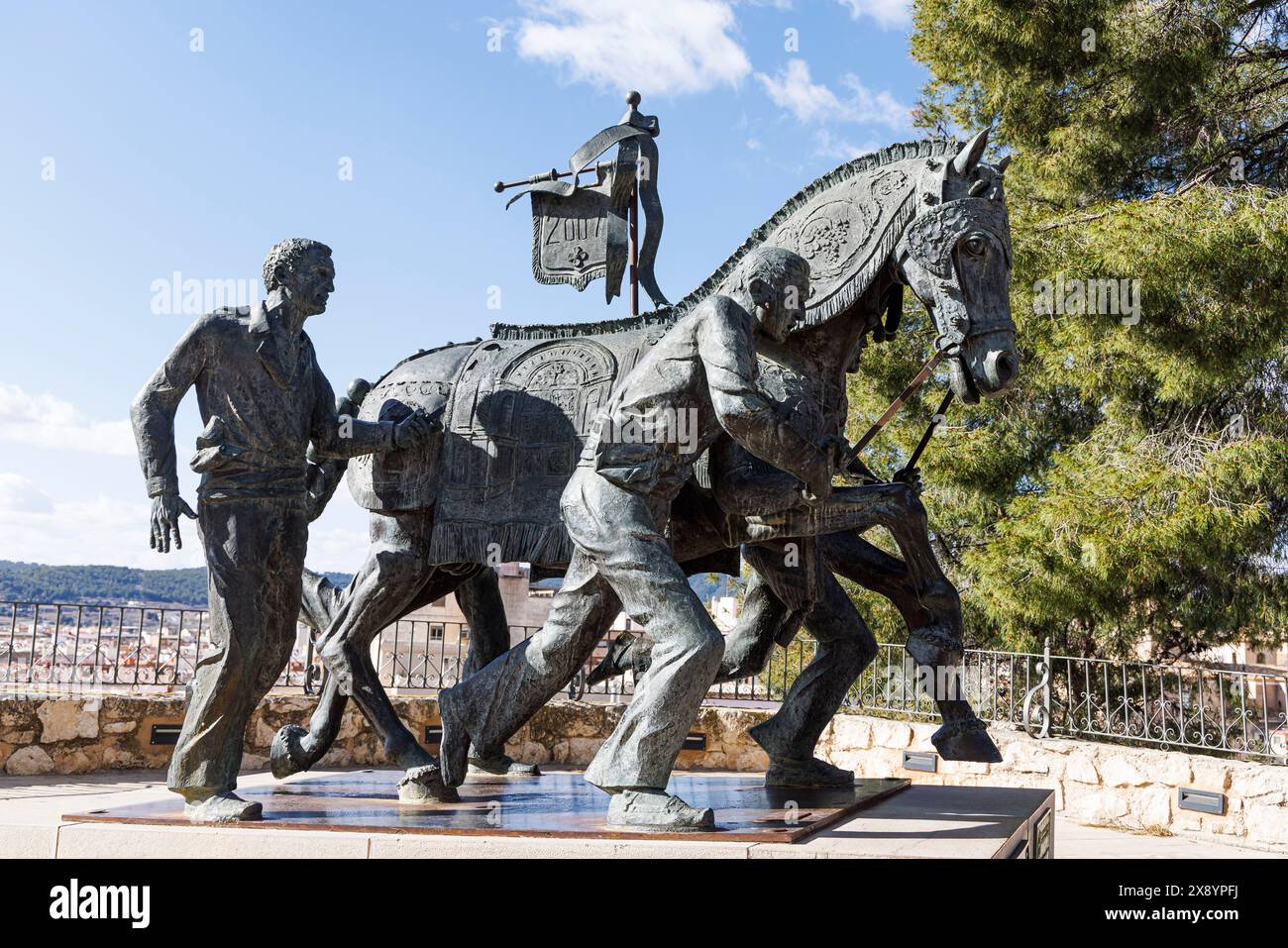 Spanien, Murcia, Caravaca de la Cruz, die Weinpferde in die UNESCO-Liste des immateriellen Kulturerbes der Menschheit, Wi Stockfoto