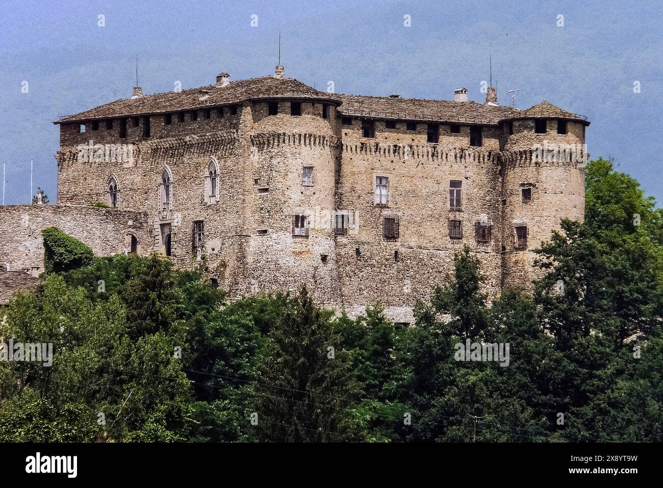 Italien Emilia Romagna Provinz Parma Compiano - das Schloss Stockfoto