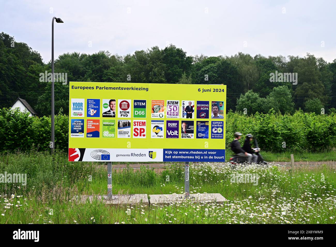 Wahlplakat für die Europawahlen 2024 Stockfoto