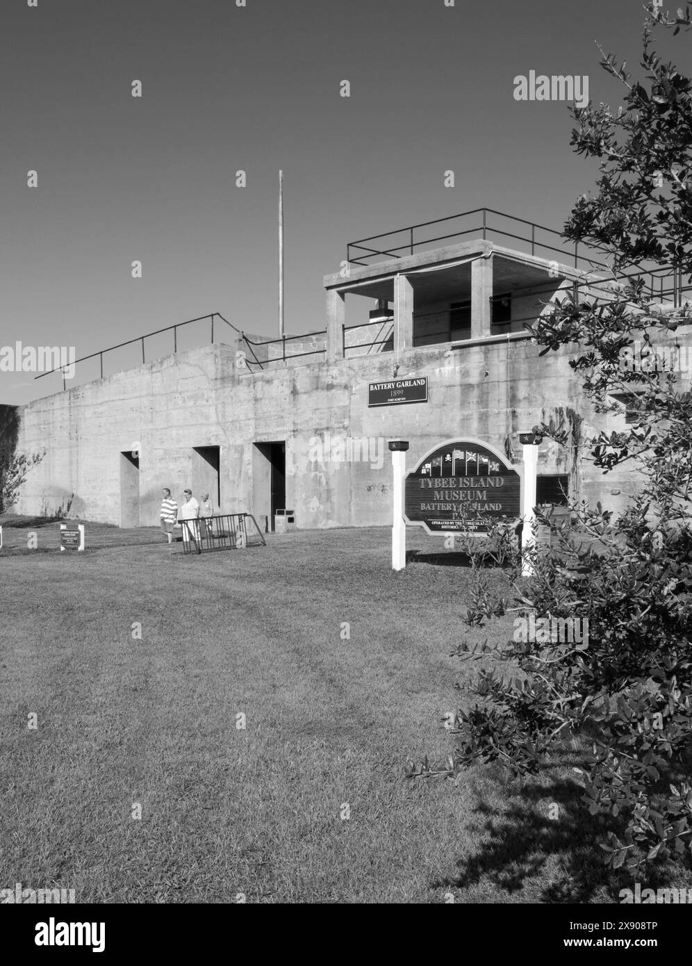 Das historische Tybee Island Museum in Georgia, USA. Stockfoto