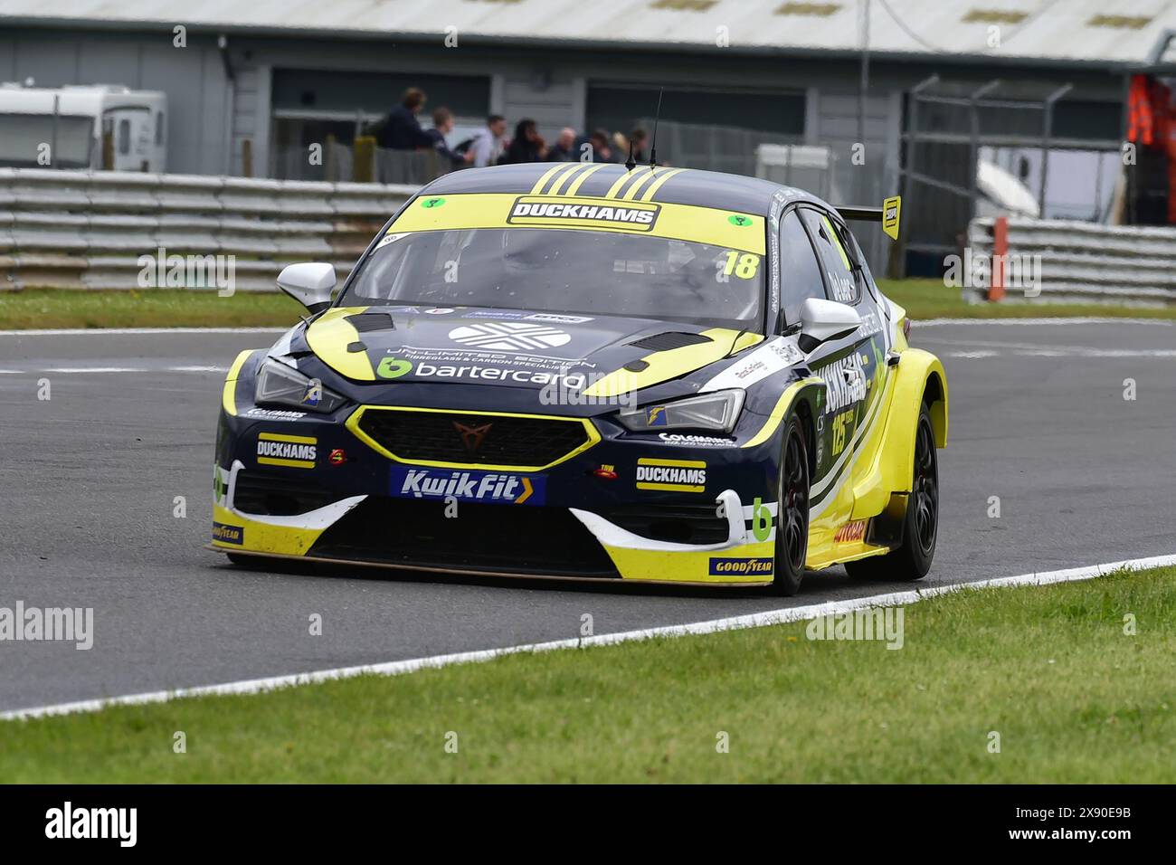 Daryl Deleon, Cupra Leon, Duckhams Racing mit Bartercard, BTCC, British Touring Car Championship, Runden sieben, acht und neun der Saison 2024, Sn Stockfoto