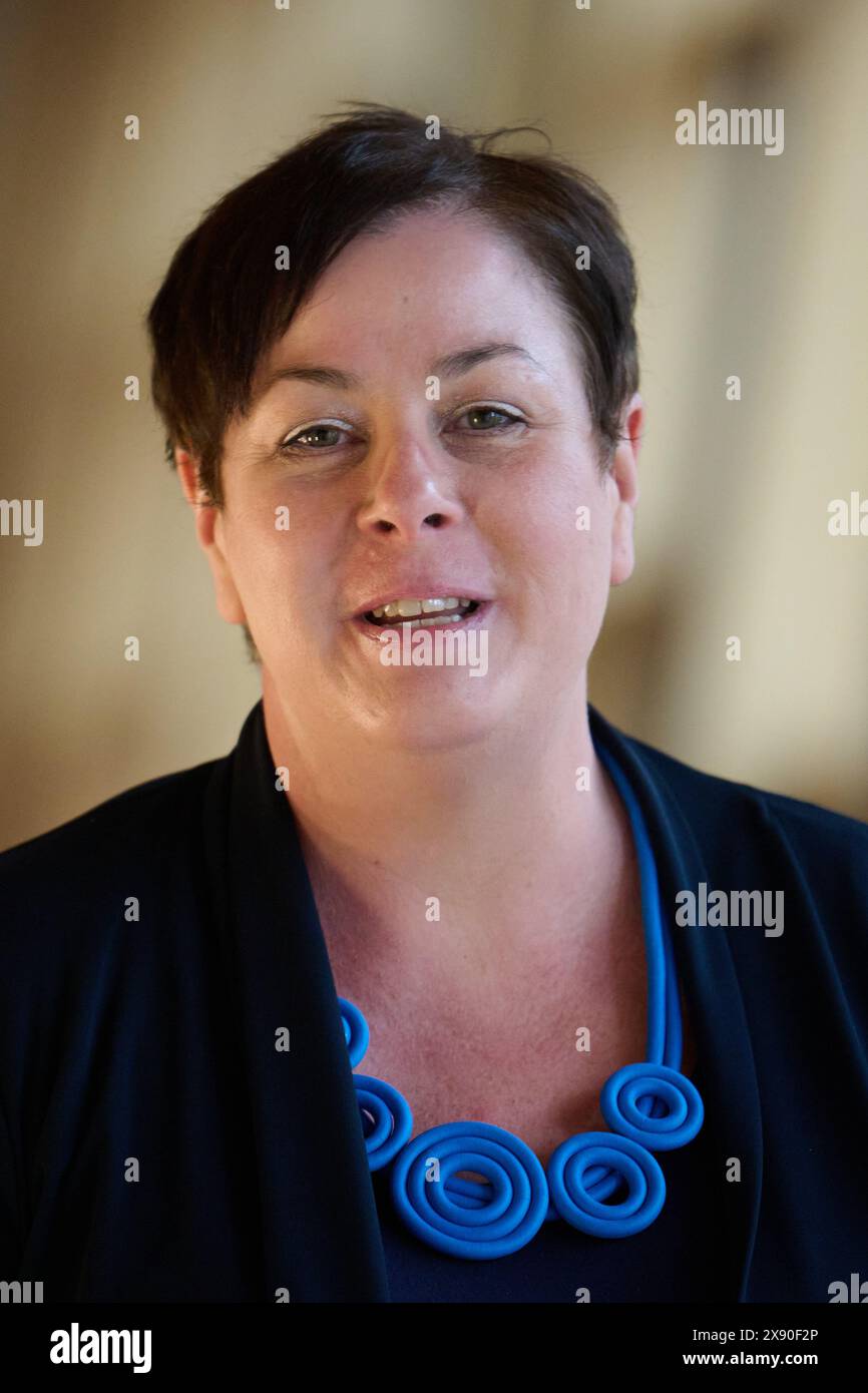 Edinburgh Schottland, Vereinigtes Königreich 28. Mai 2024. Elena Whitham MSP im schottischen Parlament. Credit sst/alamy Live News Stockfoto