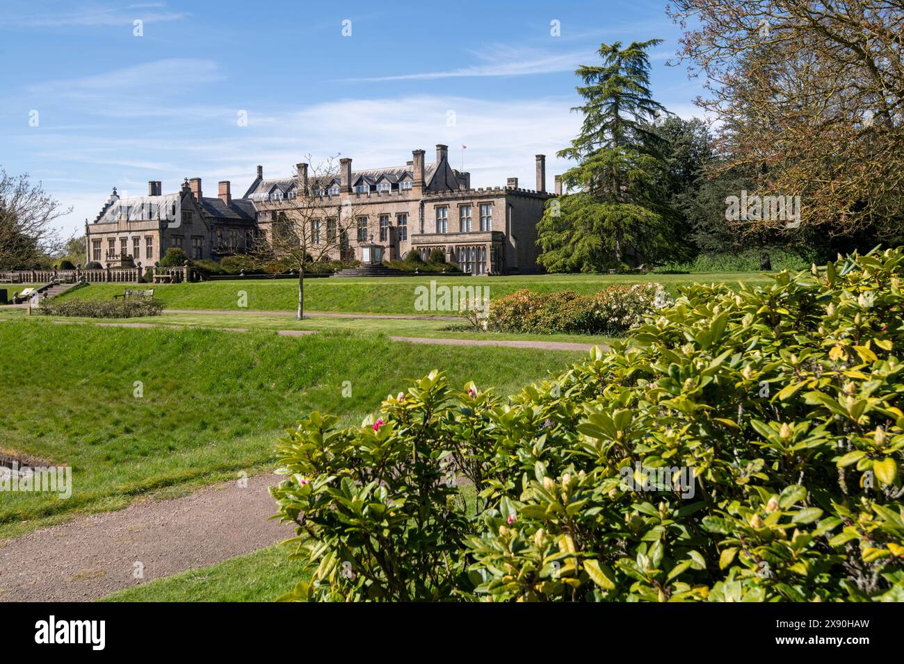 Ein Frühlingstag in Newstead Abbey, Nottinghamshire, England UK Stockfoto