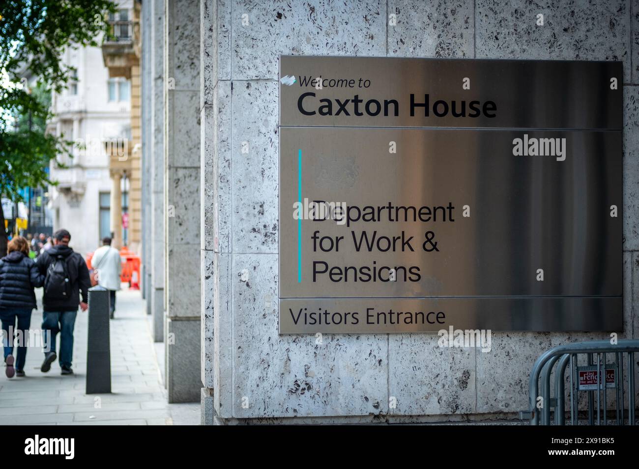 LONDON, 23. MAI 2024: Department for Work & Pensions im Caxton House in Westminster, Stockfoto