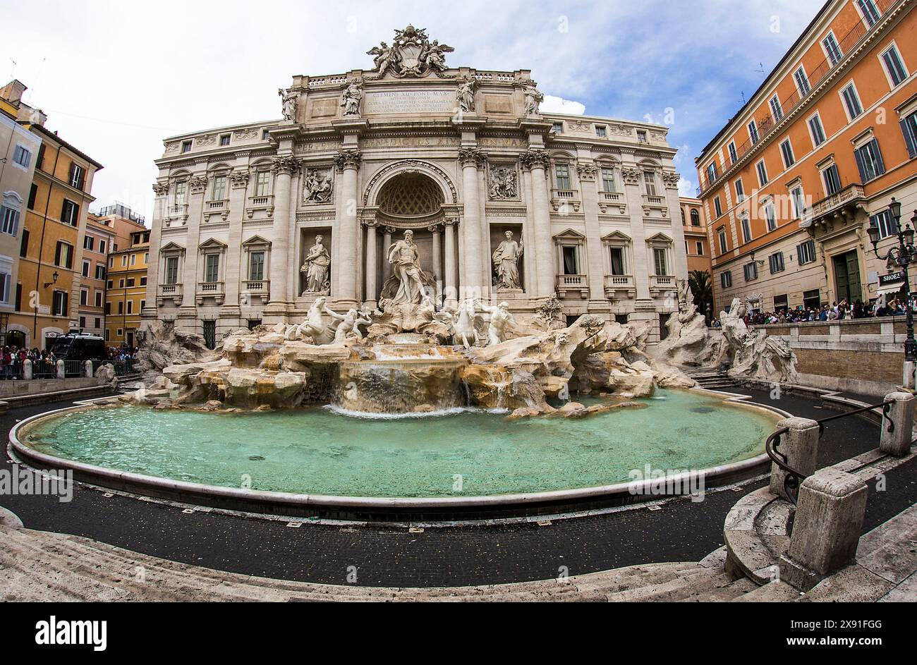 Rom: Trevi-Brunnen Stockfoto