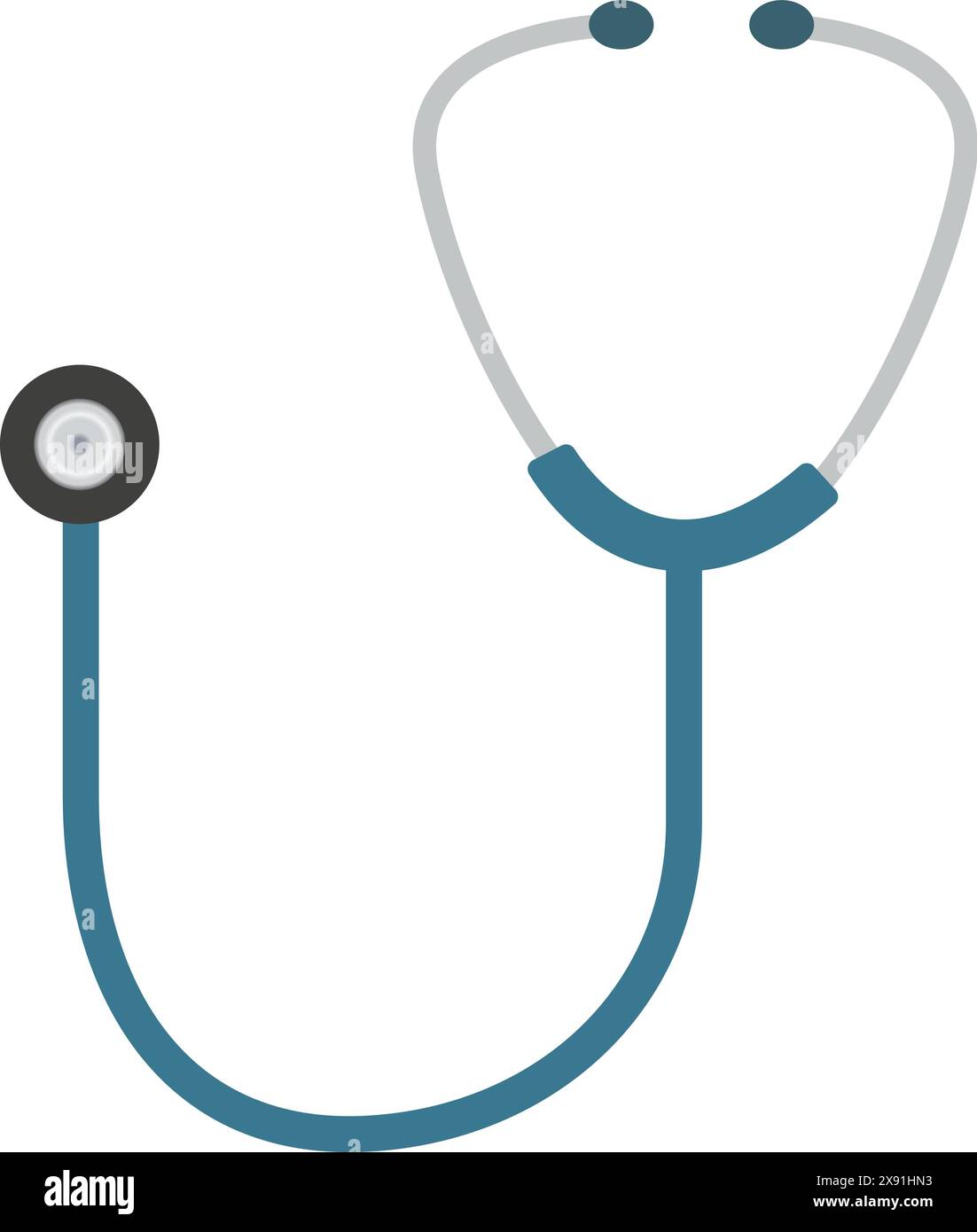 Stethoskop Farbsymbol, Healthcare Symbol, medizinisches Zeichen, medizinisches Stethoskop, Gesundheitsgerät Stock Vektor