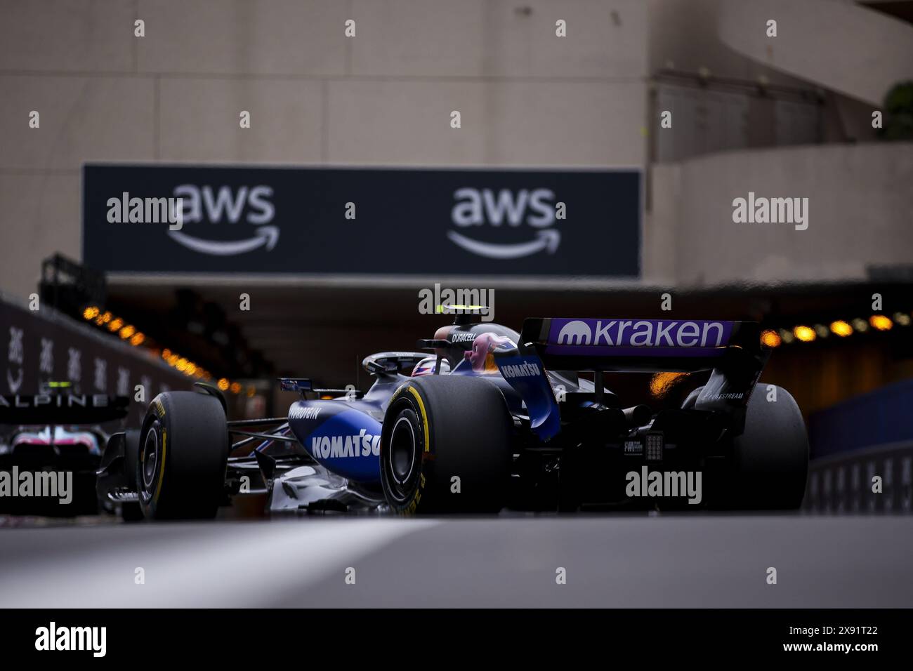 02 SARGEANT Logan (usa), Williams Racing FW46, Action während des Formel 1 Grand Prix de Monaco 2024, 8. Runde der Formel-1-Weltmeisterschaft 2024 vom 23. Bis 26. Mai 2024 auf dem Circuit de Monaco in Monaco Stockfoto