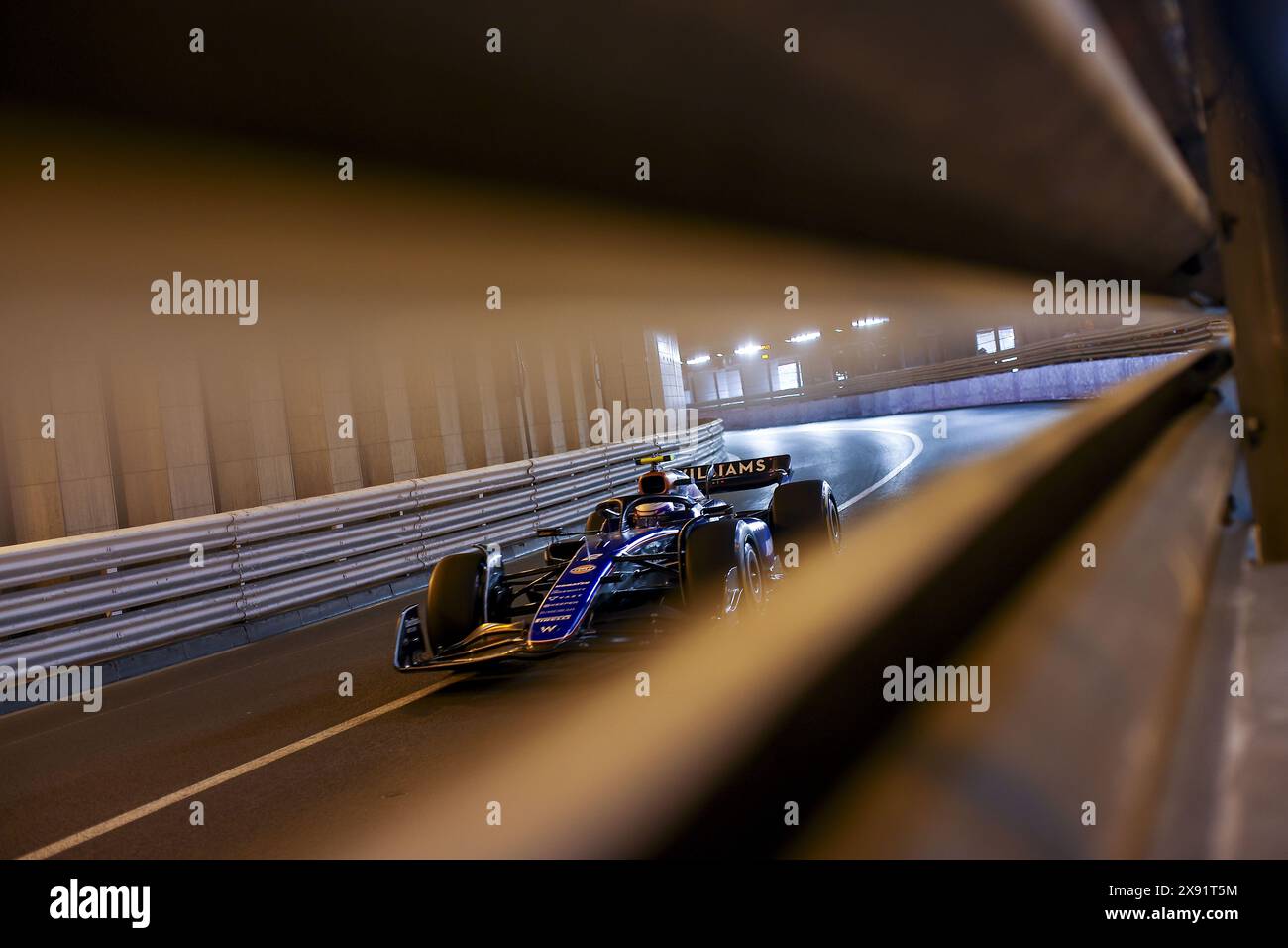 02 SARGEANT Logan (usa), Williams Racing FW46, Action während des Formel 1 Grand Prix de Monaco 2024, 8. Runde der Formel-1-Weltmeisterschaft 2024 vom 23. Bis 26. Mai 2024 auf dem Circuit de Monaco in Monaco Stockfoto