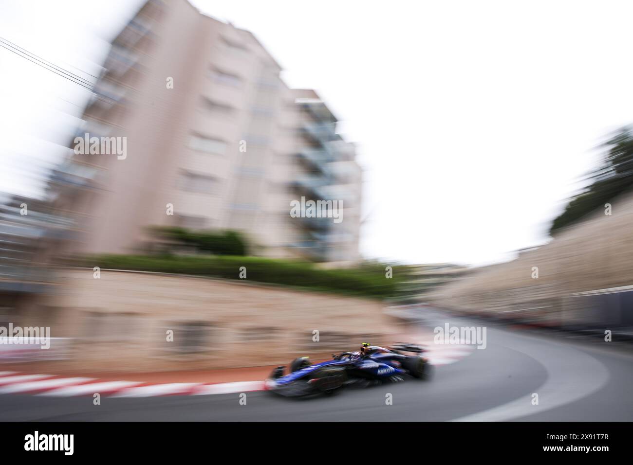 02 SARGEANT Logan (usa), Williams Racing FW46, Action während des Formel 1 Grand Prix de Monaco 2024, 8. Runde der Formel-1-Weltmeisterschaft 2024 vom 23. Bis 26. Mai 2024 auf dem Circuit de Monaco in Monaco Stockfoto