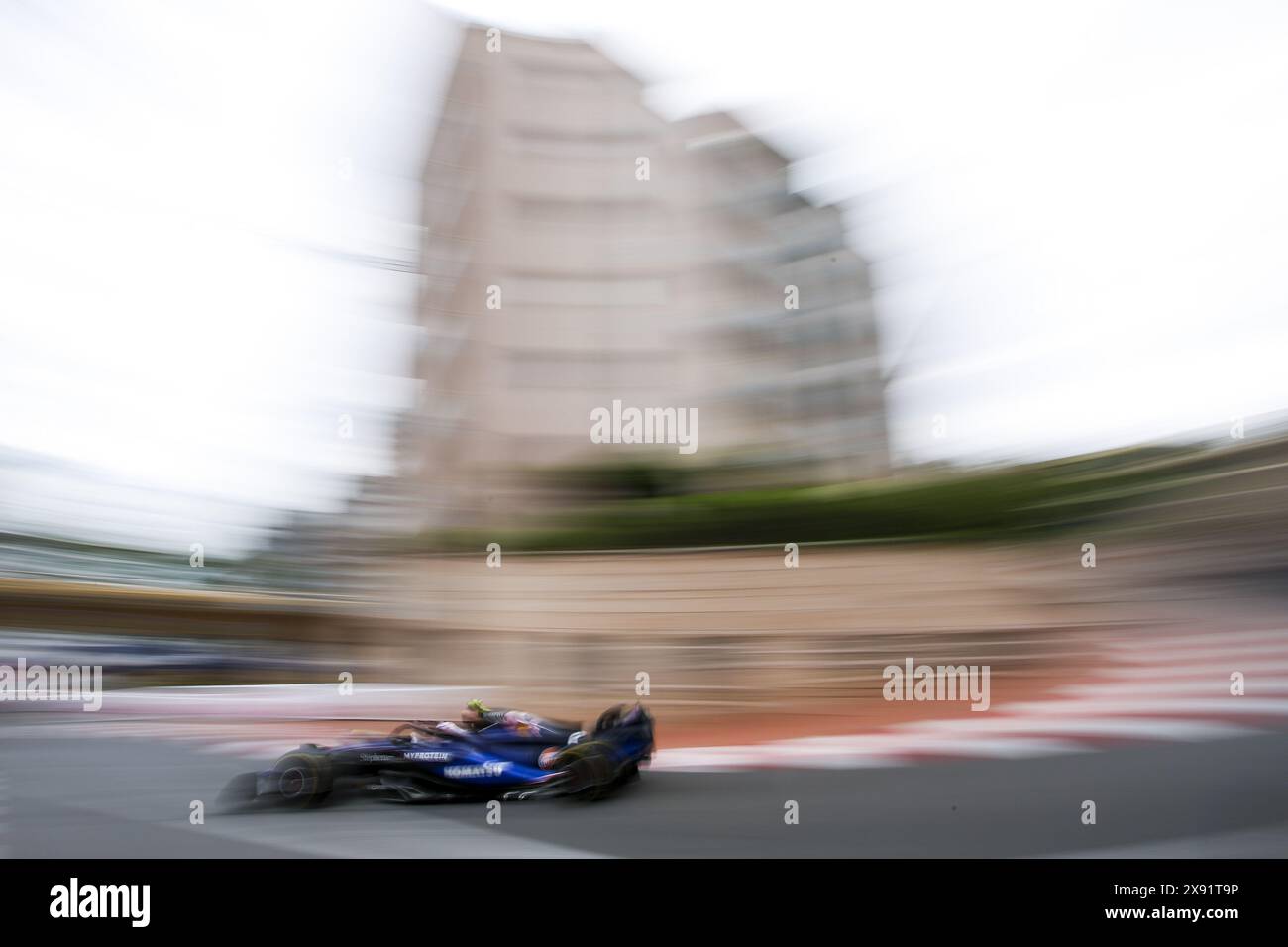 02 SARGEANT Logan (usa), Williams Racing FW46, Action während des Formel 1 Grand Prix de Monaco 2024, 8. Runde der Formel-1-Weltmeisterschaft 2024 vom 23. Bis 26. Mai 2024 auf dem Circuit de Monaco in Monaco Stockfoto