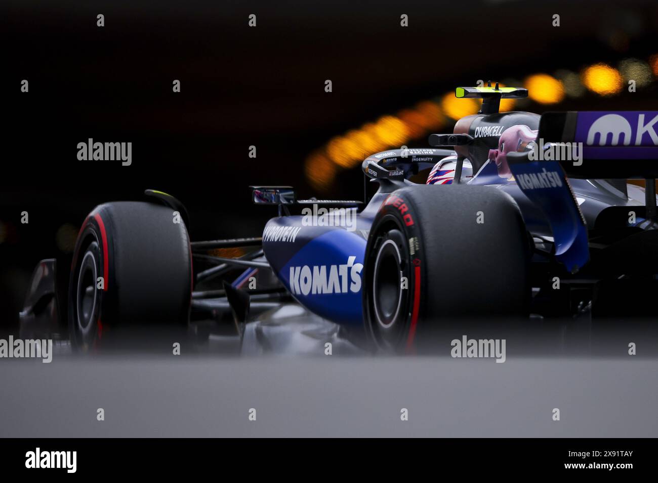 02 SARGEANT Logan (usa), Williams Racing FW46, Action während des Formel 1 Grand Prix de Monaco 2024, 8. Runde der Formel-1-Weltmeisterschaft 2024 vom 23. Bis 26. Mai 2024 auf dem Circuit de Monaco in Monaco Stockfoto