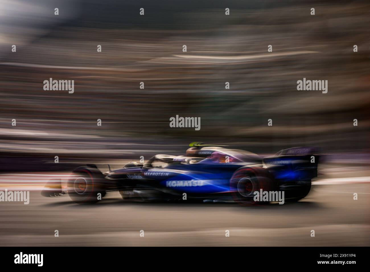02 SARGEANT Logan (usa), Williams Racing FW46, Action während des Formel 1 Grand Prix de Monaco 2024, 8. Runde der Formel-1-Weltmeisterschaft 2024 vom 23. Bis 26. Mai 2024 auf dem Circuit de Monaco in Monaco Stockfoto