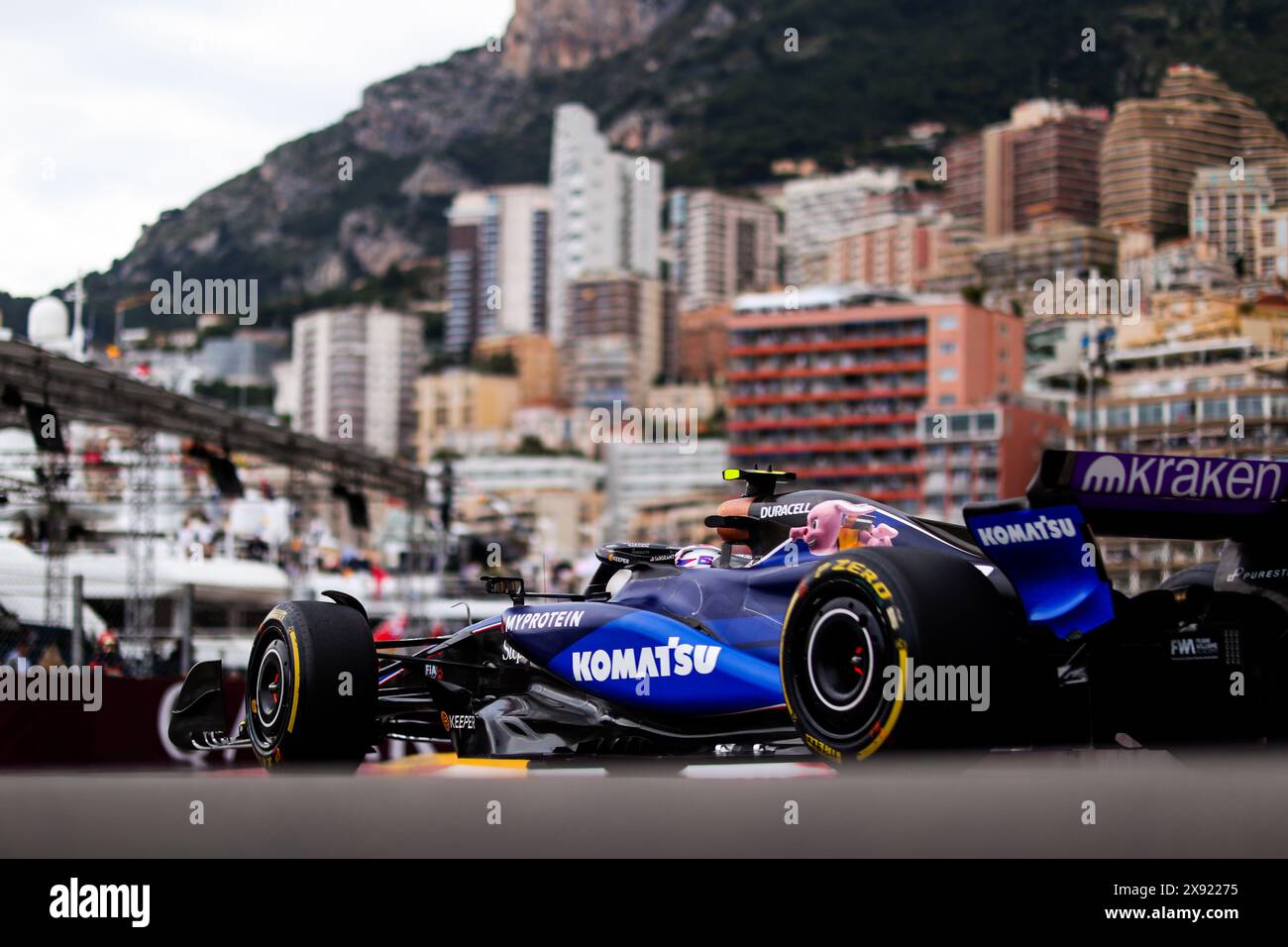 02 SARGEANT Logan (usa), Williams Racing FW46, Action während des Formel 1 Grand Prix de Monaco 2024, 8. Runde der Formel-1-Weltmeisterschaft 2024 vom 23. Bis 26. Mai 2024 auf dem Circuit de Monaco in Monaco Stockfoto