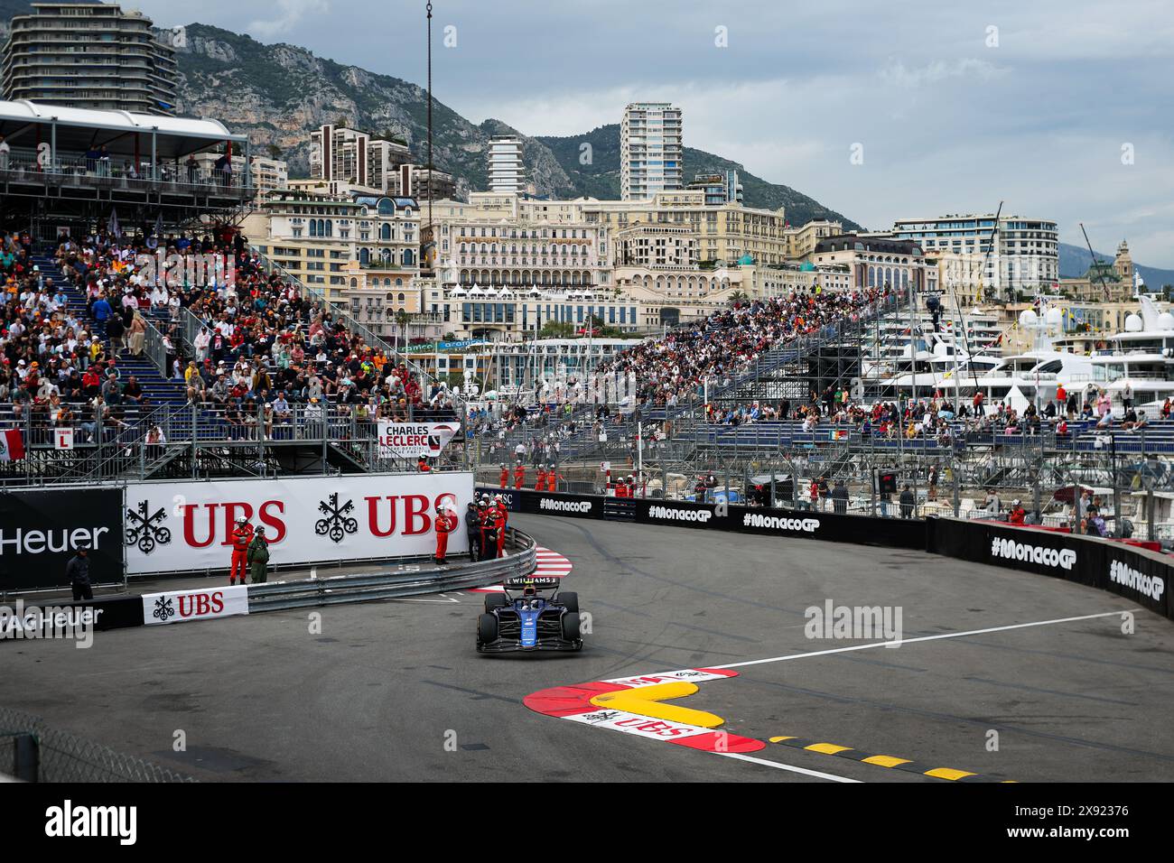 02 SARGEANT Logan (usa), Williams Racing FW46, Action während des Formel 1 Grand Prix de Monaco 2024, 8. Runde der Formel-1-Weltmeisterschaft 2024 vom 23. Bis 26. Mai 2024 auf dem Circuit de Monaco in Monaco Stockfoto