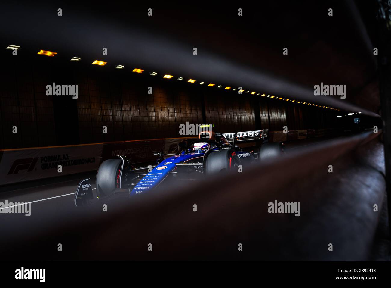 02 SARGEANT Logan (usa), Williams Racing FW46, Action während des Formel 1 Grand Prix de Monaco 2024, 8. Runde der Formel-1-Weltmeisterschaft 2024 vom 23. Bis 26. Mai 2024 auf dem Circuit de Monaco in Monaco Stockfoto