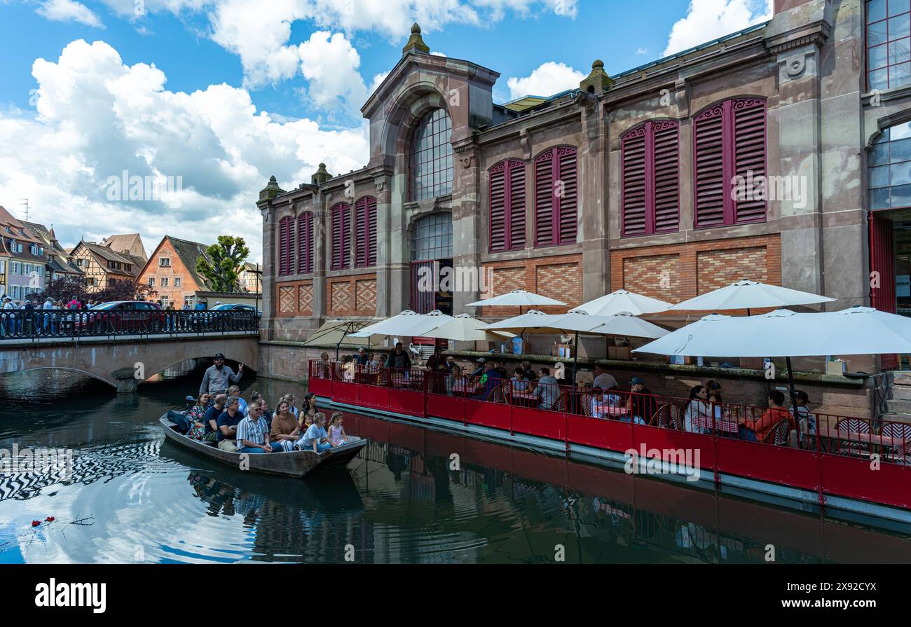 Die wunderschöne Altstadt von Colmar. Elsass, Frankreich, Europa Stockfoto