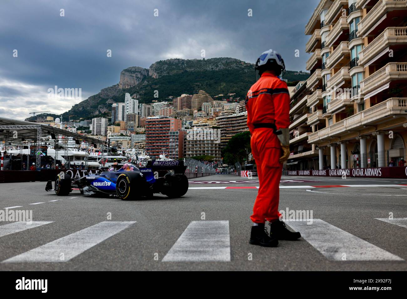 02 SARGEANT Logan (usa), Williams Racing FW46, Action während des Formel 1 Grand Prix de Monaco 2024, 8. Runde der Formel-1-Weltmeisterschaft 2024 vom 23. Bis 26. Mai 2024 auf dem Circuit de Monaco in Monaco Stockfoto