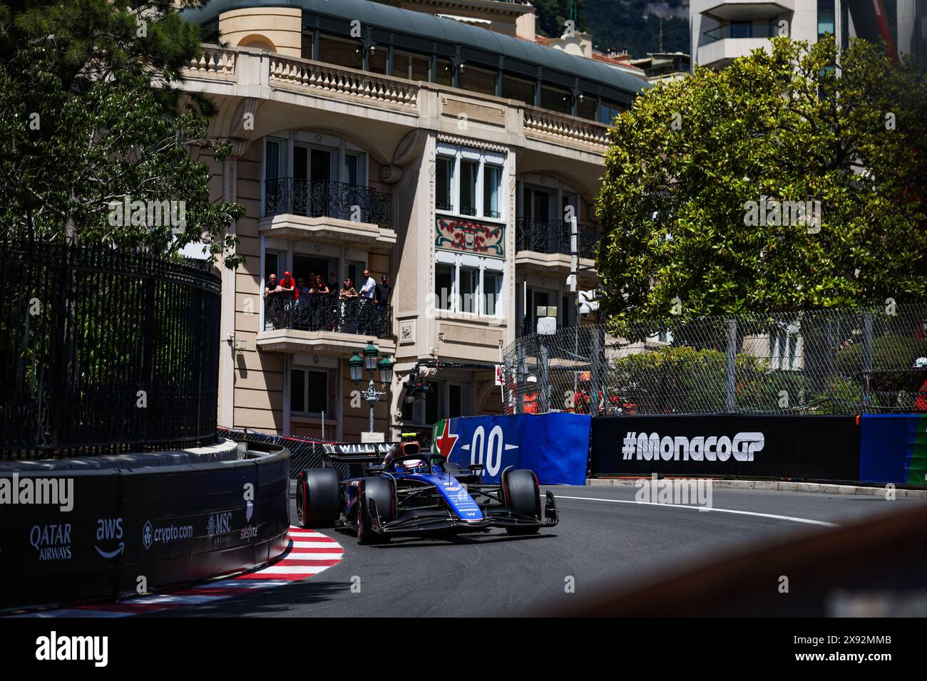 02 SARGEANT Logan (usa), Williams Racing FW46, Action während des Formel 1 Grand Prix de Monaco 2024, 8. Runde der Formel-1-Weltmeisterschaft 2024 vom 23. Bis 26. Mai 2024 auf dem Circuit de Monaco in Monaco Stockfoto