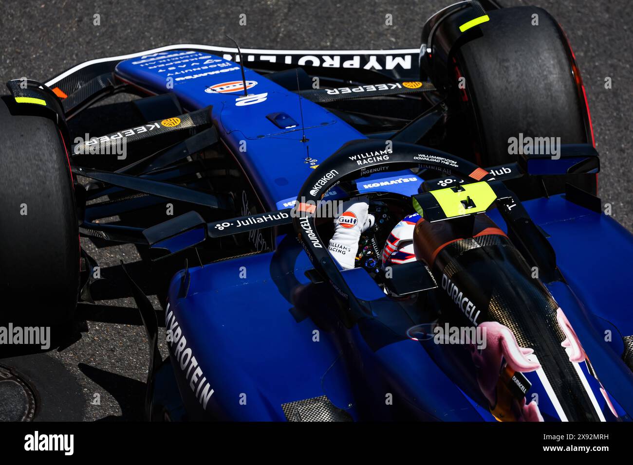 02 SARGEANT Logan (usa), Williams Racing FW46, Action während des Formel 1 Grand Prix de Monaco 2024, 8. Runde der Formel-1-Weltmeisterschaft 2024 vom 23. Bis 26. Mai 2024 auf dem Circuit de Monaco in Monaco Stockfoto