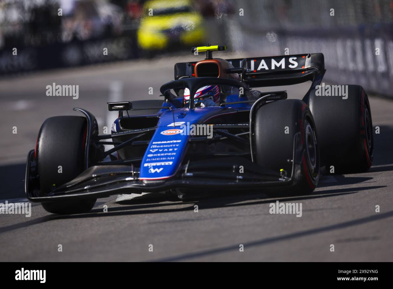 02 SARGEANT Logan (usa), Williams Racing FW46, Action während des Formel 1 Grand Prix de Monaco 2024, 8. Runde der Formel-1-Weltmeisterschaft 2024 vom 23. Bis 26. Mai 2024 auf dem Circuit de Monaco in Monaco Stockfoto