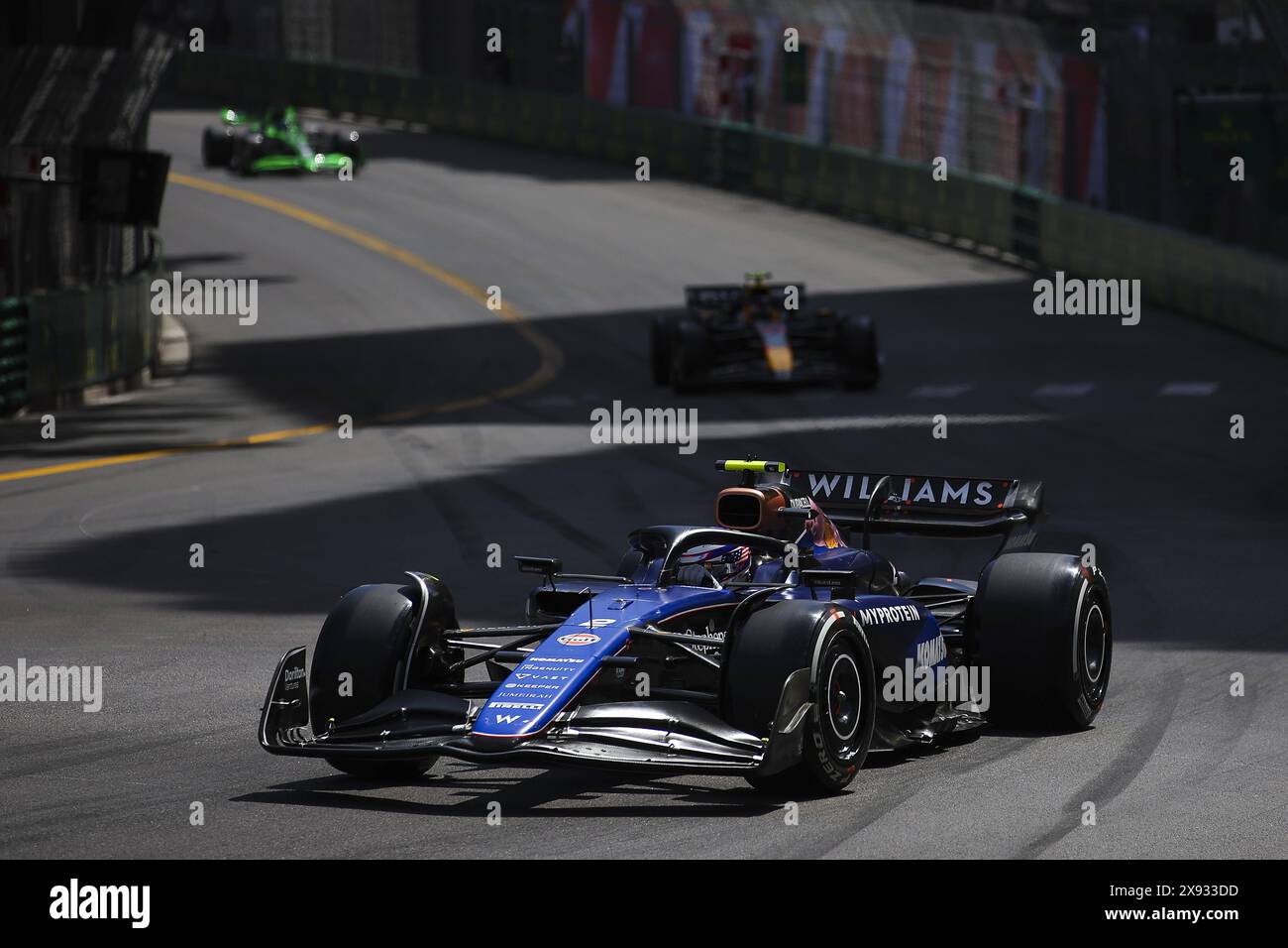 02 SARGEANT Logan (usa), Williams Racing FW46, Action während des Formel 1 Grand Prix de Monaco 2024, 8. Runde der Formel-1-Weltmeisterschaft 2024 vom 23. Bis 26. Mai 2024 auf dem Circuit de Monaco in Monaco Stockfoto