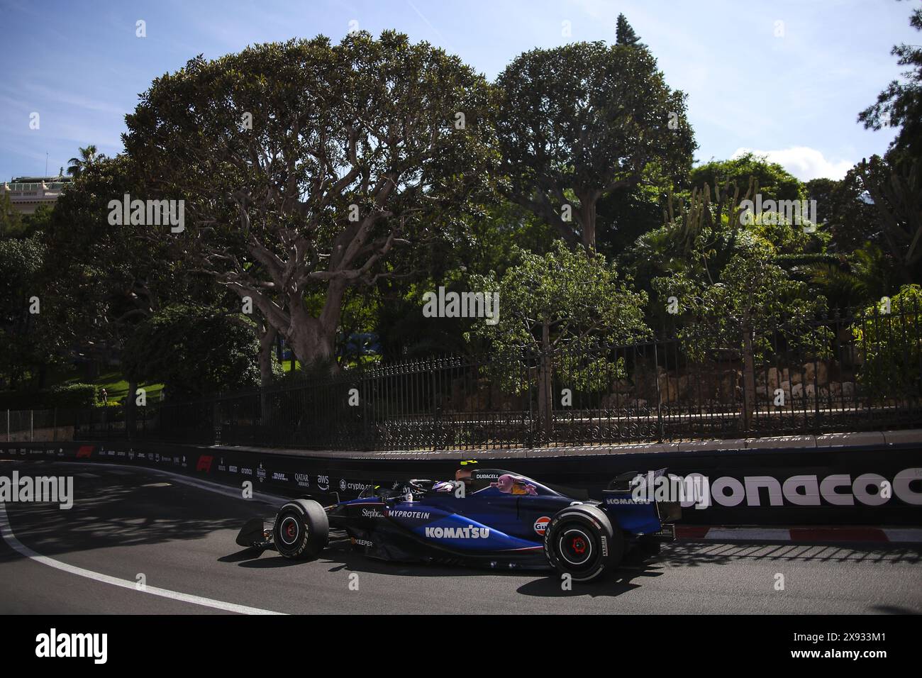 02 SARGEANT Logan (usa), Williams Racing FW46, Action während des Formel 1 Grand Prix de Monaco 2024, 8. Runde der Formel-1-Weltmeisterschaft 2024 vom 23. Bis 26. Mai 2024 auf dem Circuit de Monaco in Monaco Stockfoto