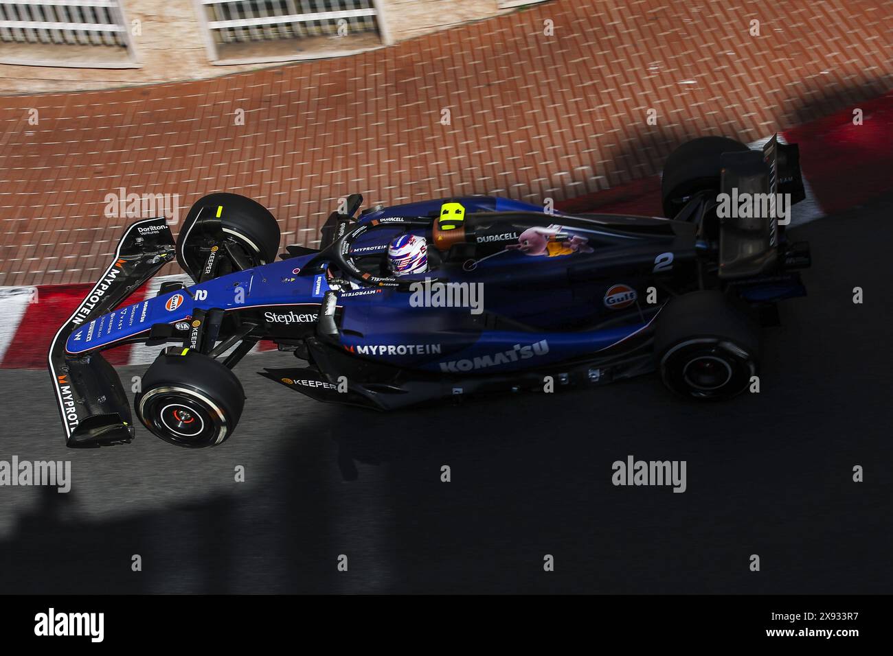 02 SARGEANT Logan (usa), Williams Racing FW46, Action während des Formel 1 Grand Prix de Monaco 2024, 8. Runde der Formel-1-Weltmeisterschaft 2024 vom 23. Bis 26. Mai 2024 auf dem Circuit de Monaco in Monaco Stockfoto