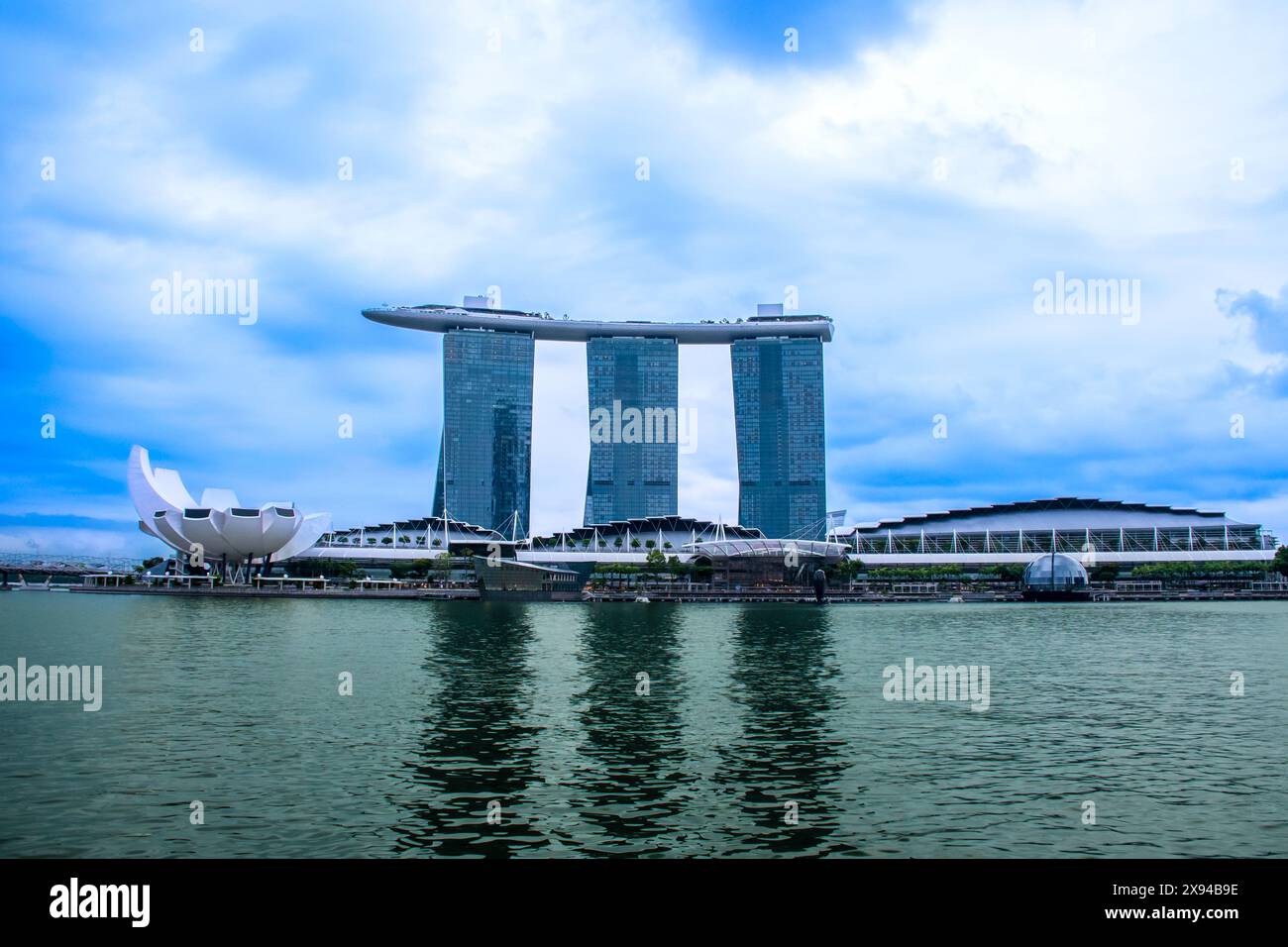 Marina Bay Sand Observatory Deck Stockfoto