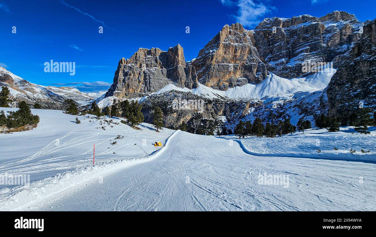 Lagazuoi, Naturpark der Dolomiten Ampezzo, UNESCO-Weltkulturerbe, Venetien, Dolomiten, Italien, Europa Stockfoto