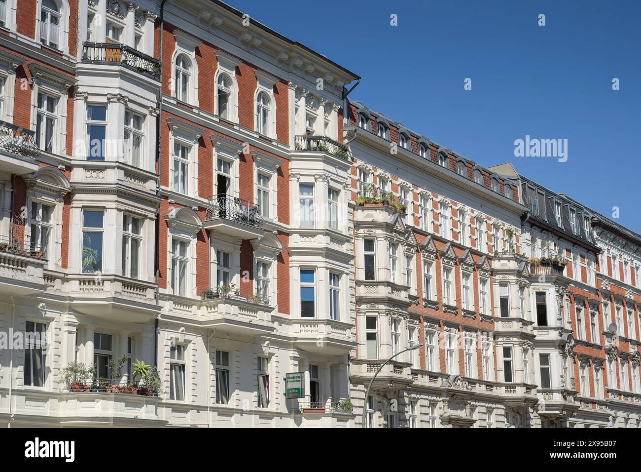 Fassaden, Altbauten, Eisenacher Straße, Schöneberg, Tempelhof-Schöenberg, Berlin, Deutschland, Fassaden, Altbauten, Eisenacher Straße, Schöneberg, Temp Stockfoto