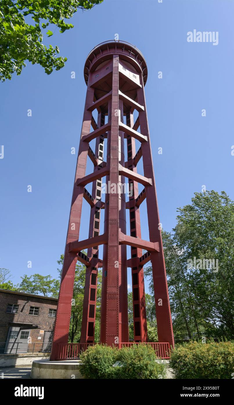 Wasserturm, Naturpark Schöneberger Südgelände, Prellerweg, Schöneberg, Berlin, Deutschland, Wasserturm, Naturpark Schöneberger Südgelände, Prellerweg, Stockfoto