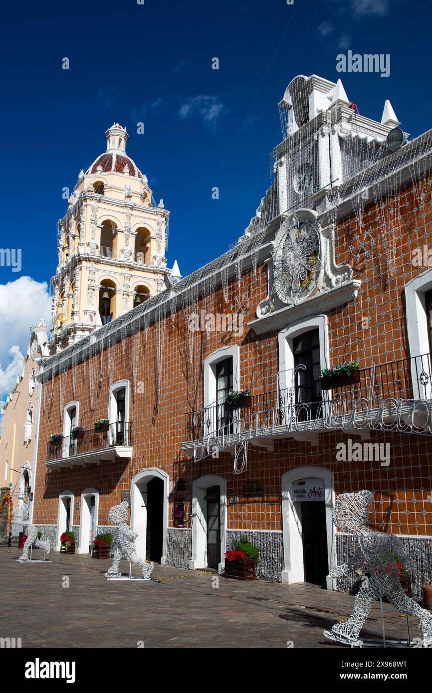 Stadtpalast, 17. Jahrhundert, Atlixco, Pueblos Magicos, Puebla State, Mexiko, Nordamerika Stockfoto