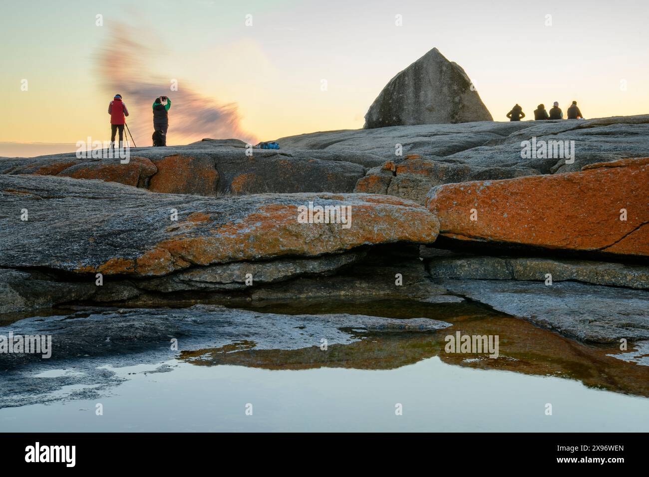 Australien, Tasmanien, Ostküste, Bicheno, Blowhole Stockfoto