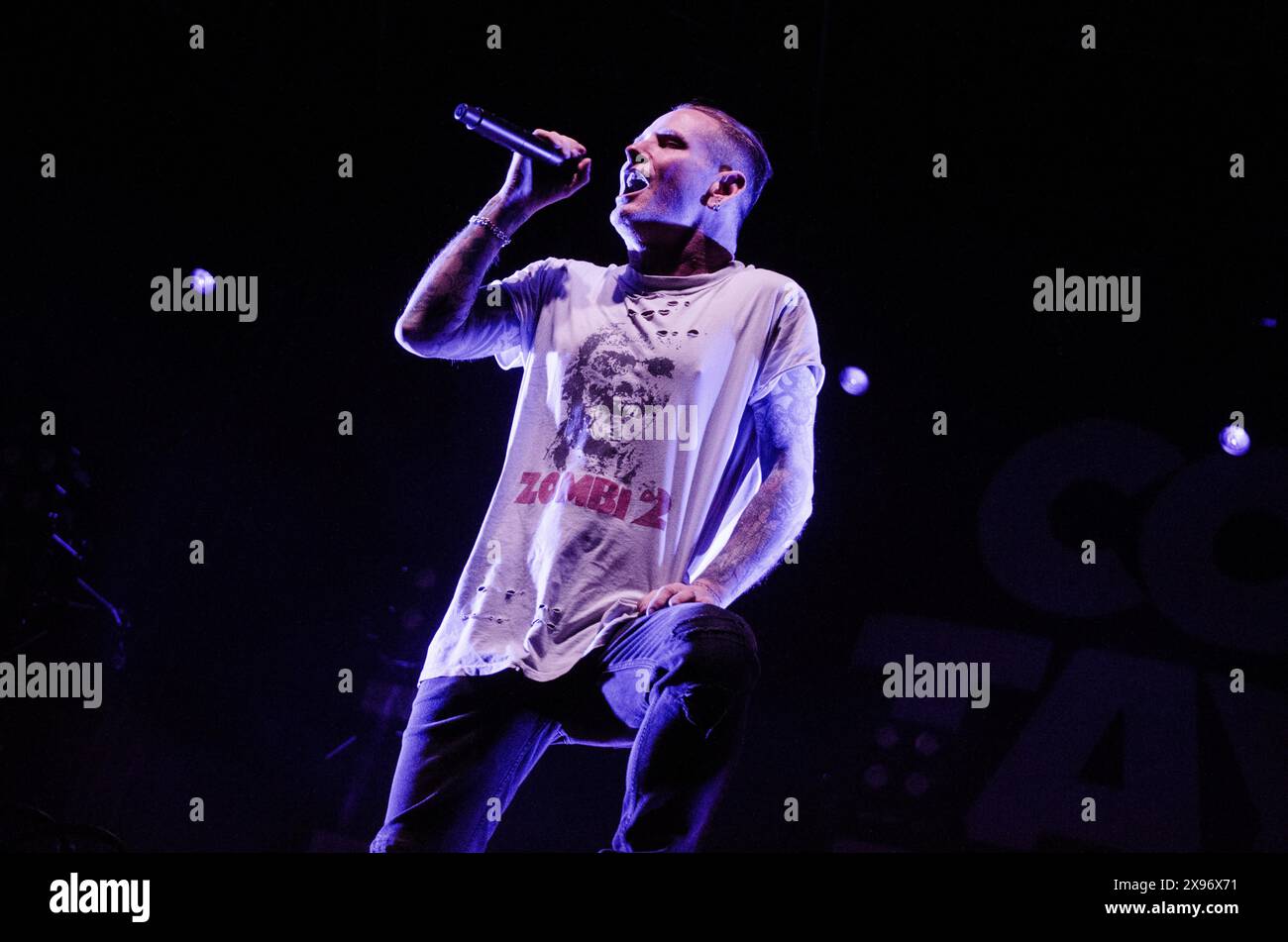 Corey Taylor trat am Lycabettus Theater in Athen/Griechenland auf, Mai 2024 Stockfoto