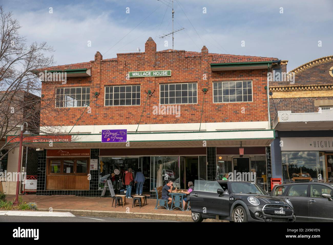 Uralla Stadtzentrum, Wallace House eines der vielen historischen Gebäude in dieser Landstadt, NSW, Australien Stockfoto