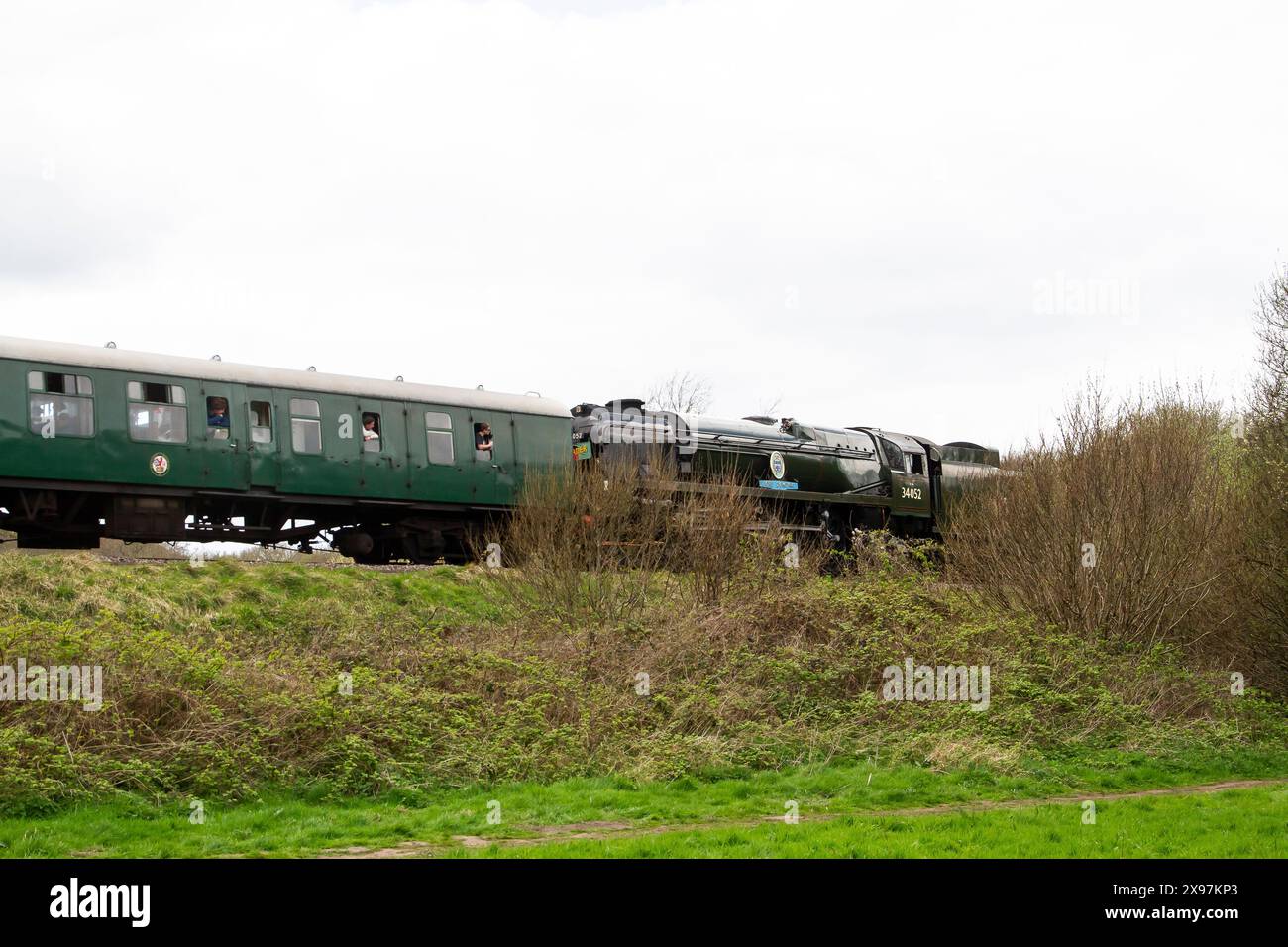 Swanage Railway Strict Mobbing Event, Dampfgala 2017 und ein Bild aus dem Purbeck Minig Museum Stockfoto