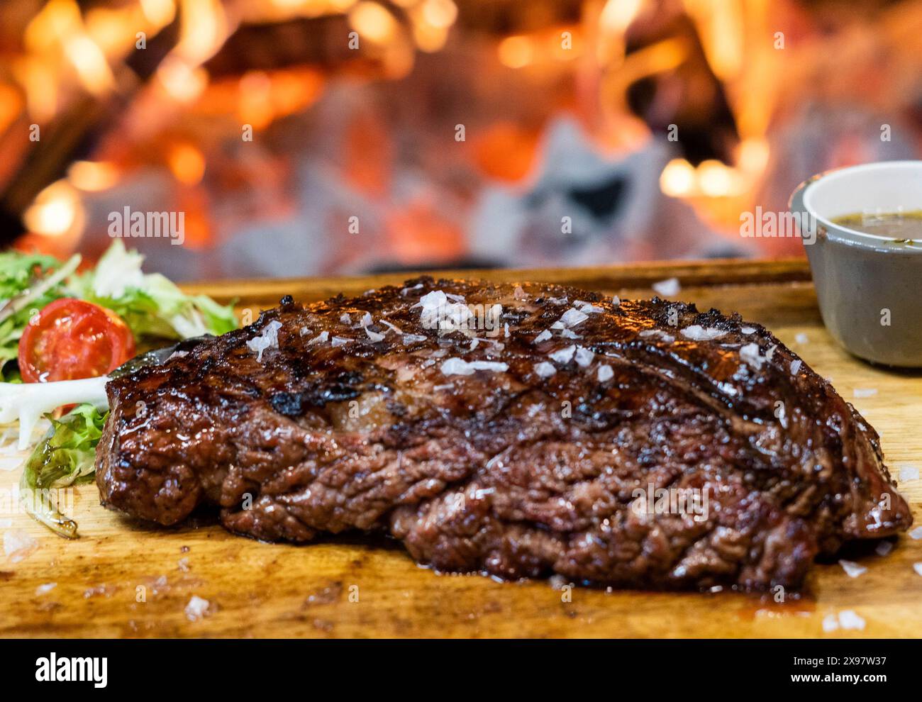 Erstklassiges argentinisches Rindfleisch, gegrillt. Stockfoto