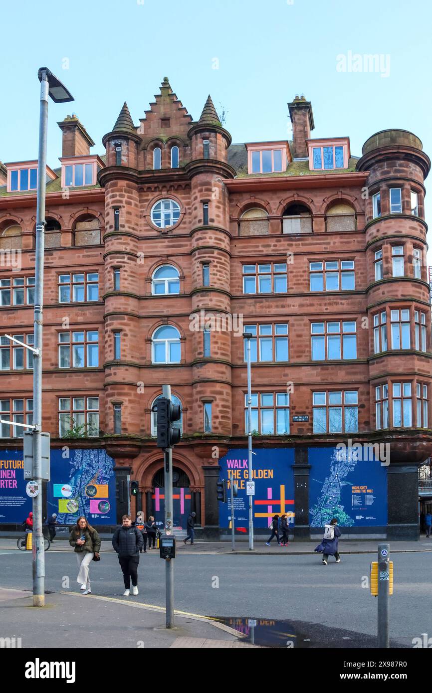 Belfast City Centre ist denkmalgeschütztes Gebäude Scottish Mutual Building geplant für George Best Hotel, wartet aber auf neue Hotelentwicklung Martin Property Group Stockfoto