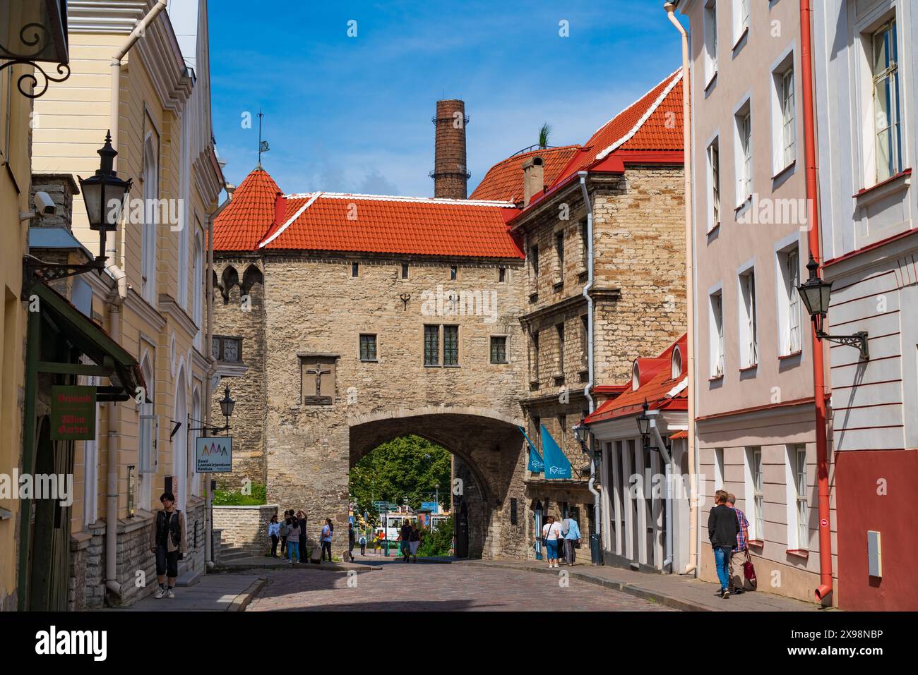 Tolles Strandtor in Tallinn, Estland Stockfoto