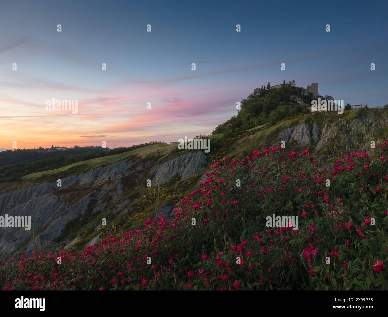 Roter Himmel in der Nacht... Stockfoto