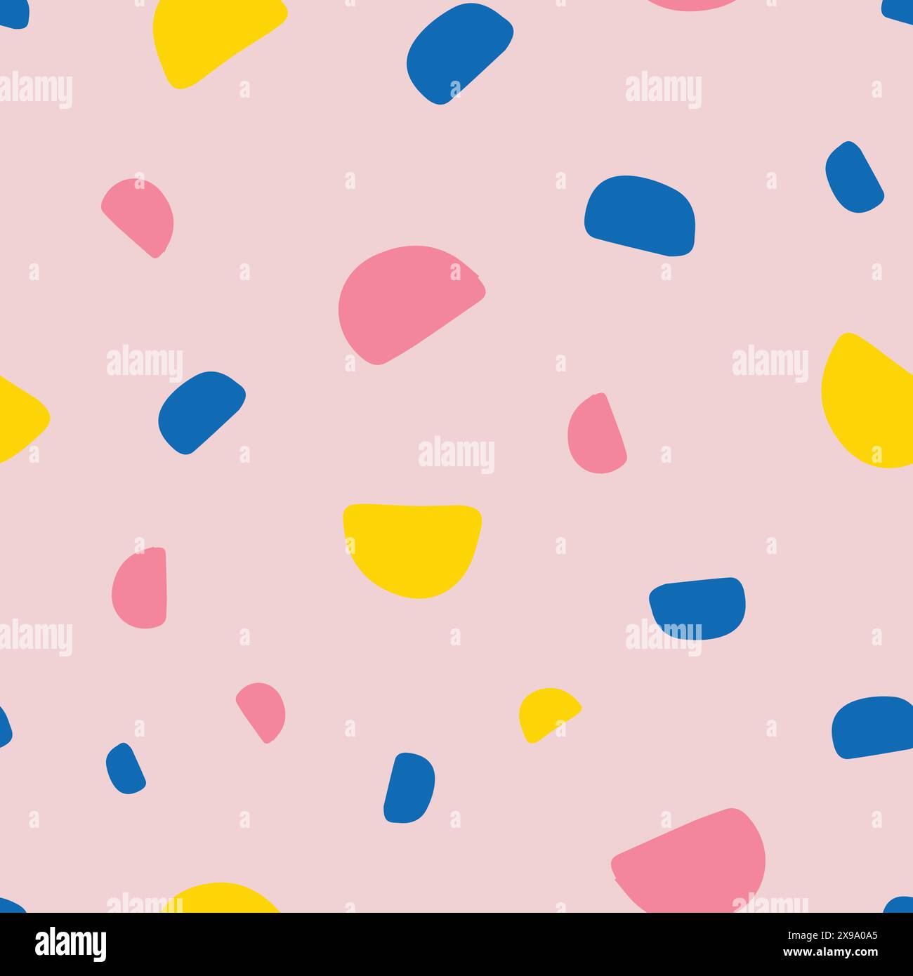 Bunte, abstrakte Halbkreisformen Stock Vektor