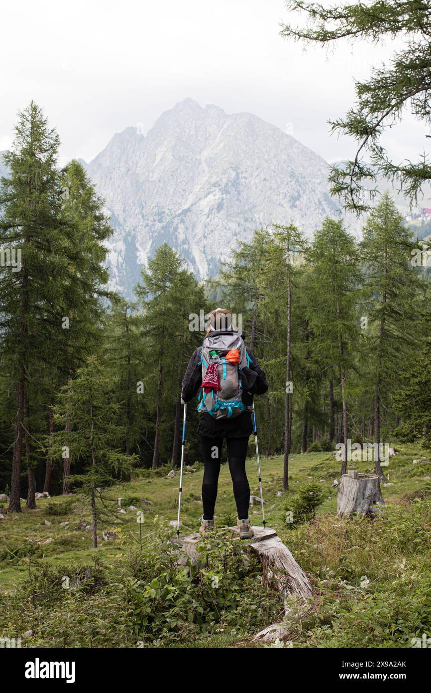 24 Stunden Wanderung, Südtirol, Norditalien Stockfoto