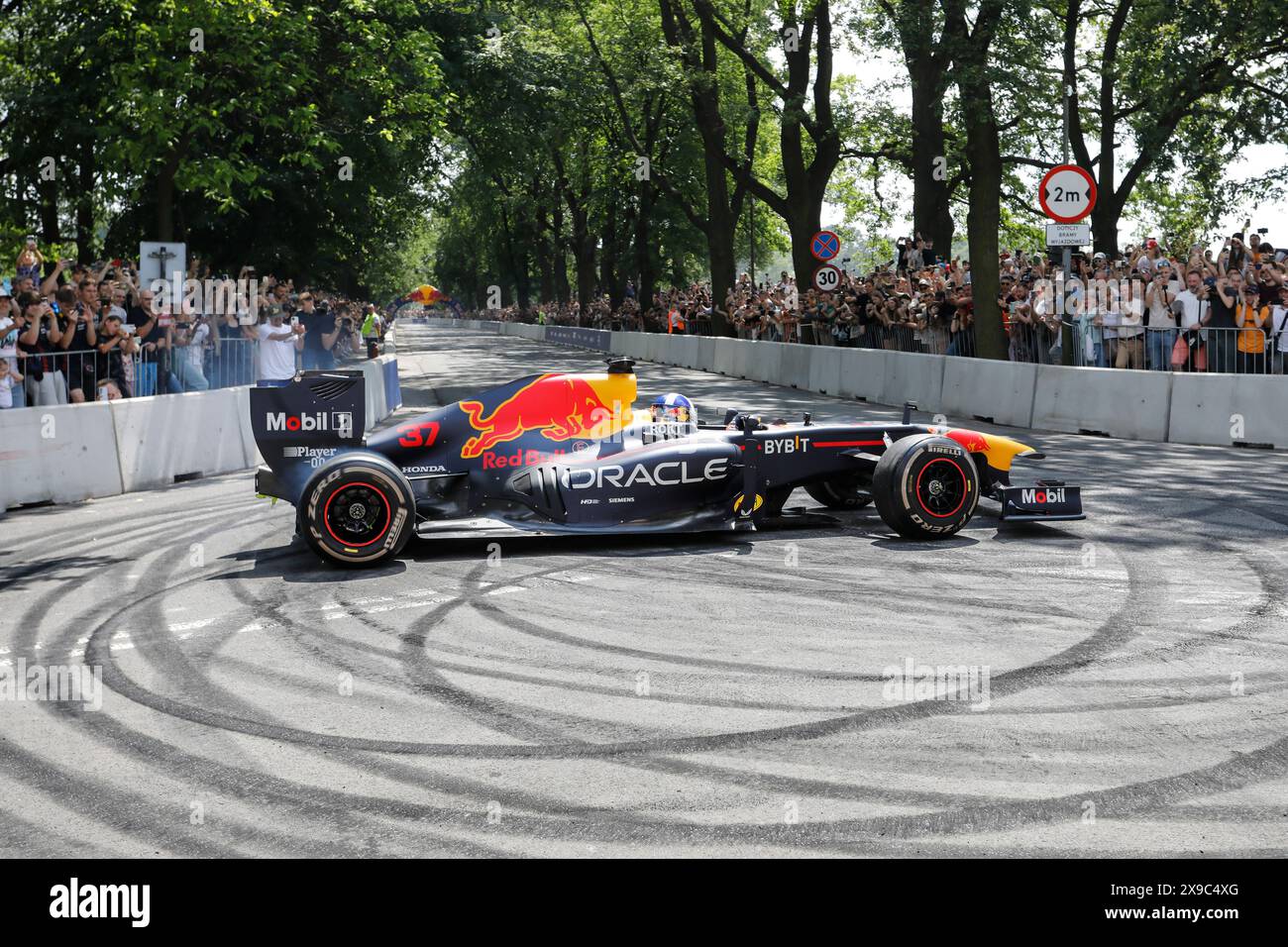 Breslau, Polen. Mai 30 2024. Red Bull Speed Ways im Olympiastadion in Breslau, Polen. Im Bild: David Coulthard in RB7 © Piotr Zajac/Alamy Live News Stockfoto