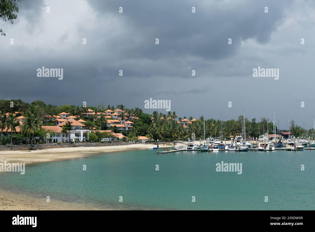 Batam Indonesia - Nongsa Marina Stockfoto