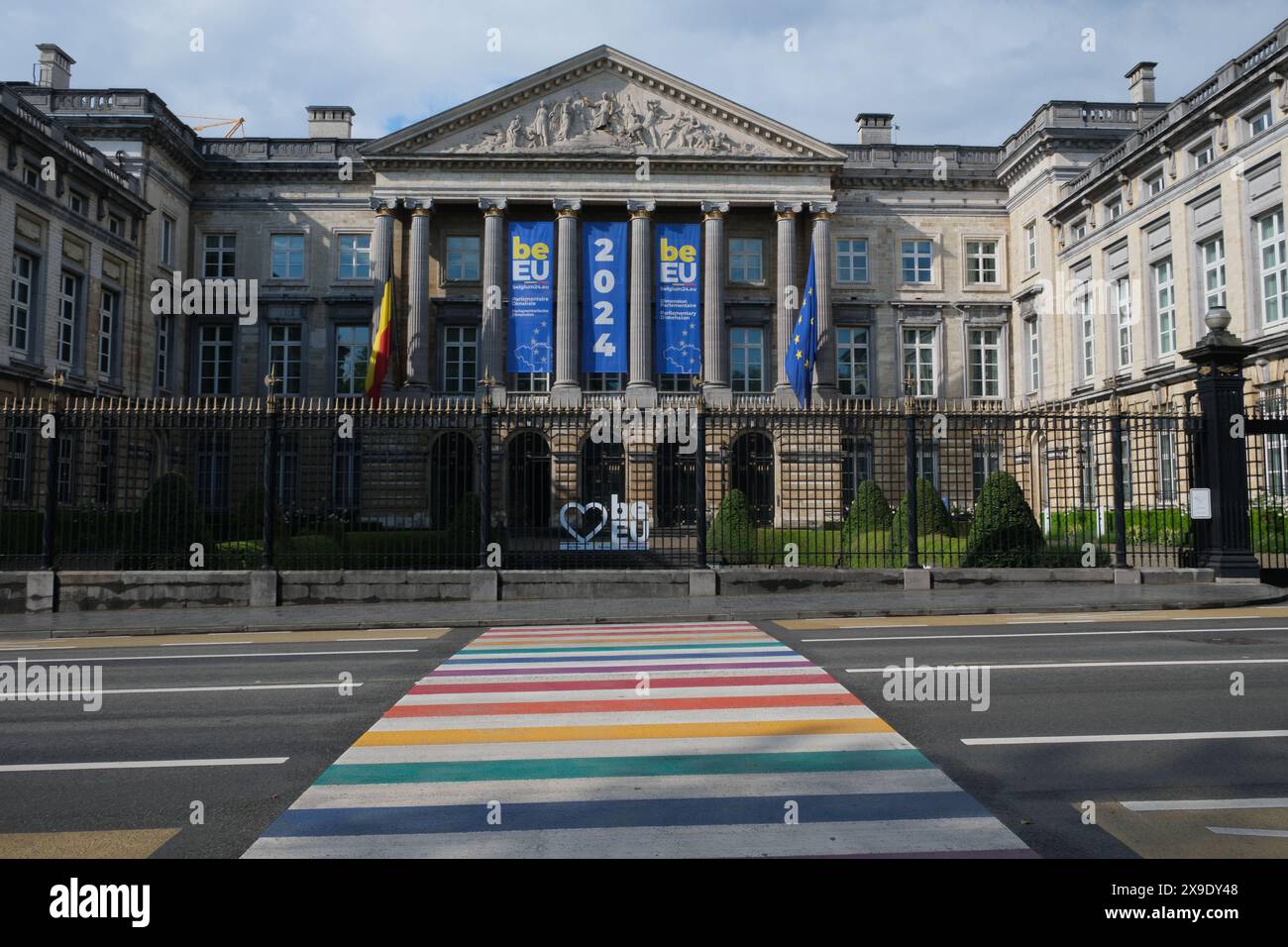 Belgisches Parlament (Palast der Nation) Brüssel Belgien Stockfoto