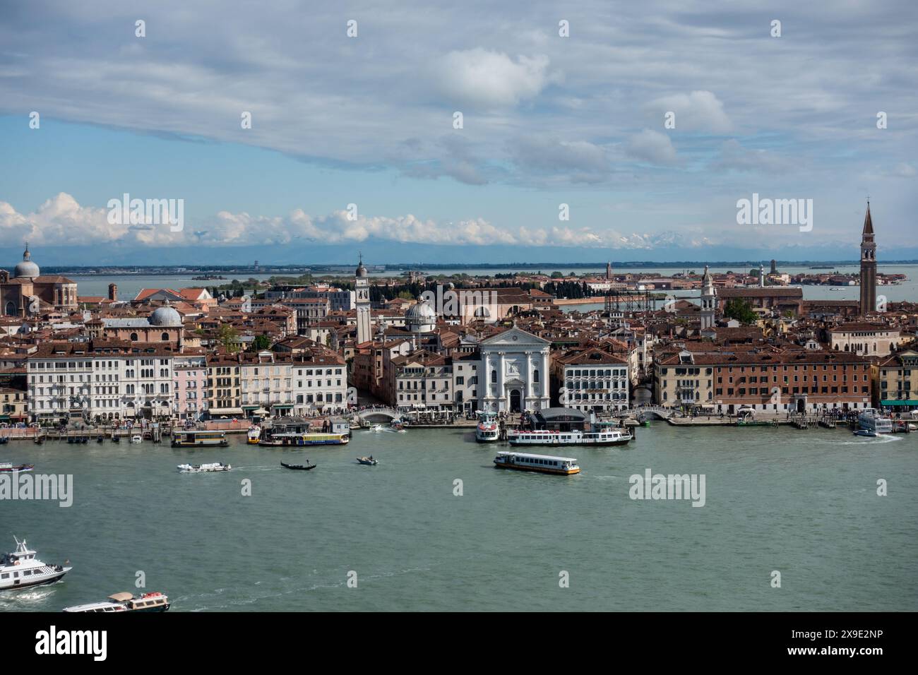 Venedig vom Glockenturm von San Giorgio Maggiore. Venedig, Italien Stockfoto