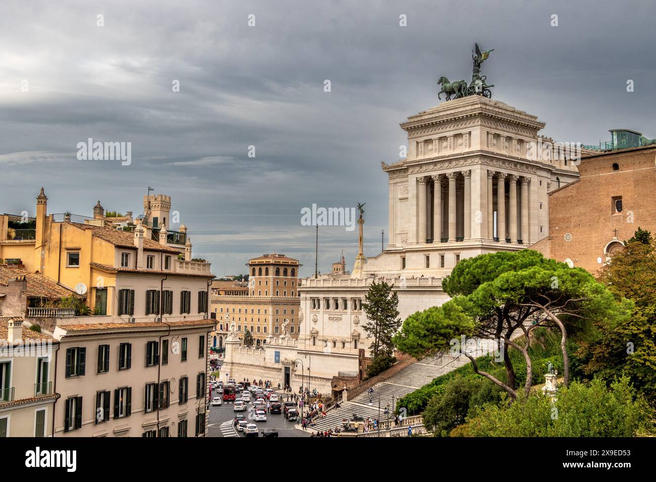 Victor Emmanuel II. Denkmal in Rom, Italien Stockfoto