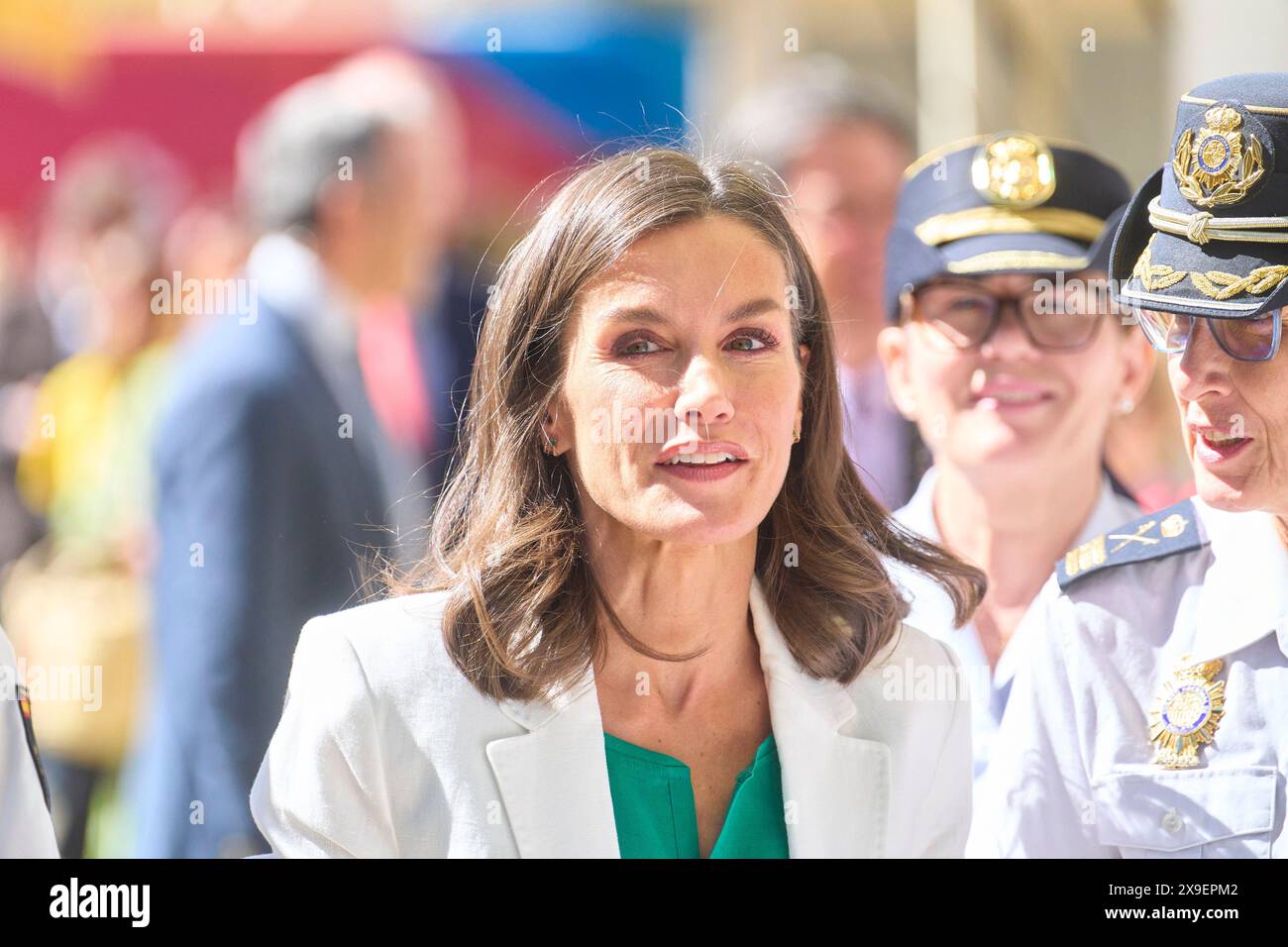 Madrid, Madrid, Spanien. 31. Mai 2024. Königin Letizia von Spanien nimmt am 31. Mai 2024 an der Eröffnung der Madrider Buchmesse im El Retiro Park in Madrid Teil (Foto: © Jack Abuin/ZUMA Press Wire) NUR ZUR REDAKTIONELLEN VERWENDUNG! Nicht für kommerzielle ZWECKE! Stockfoto